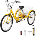 Adult Tricycle 26 7 Speed 3 Wheel Trike Bicycle Bike Cruise w Basket Shooping