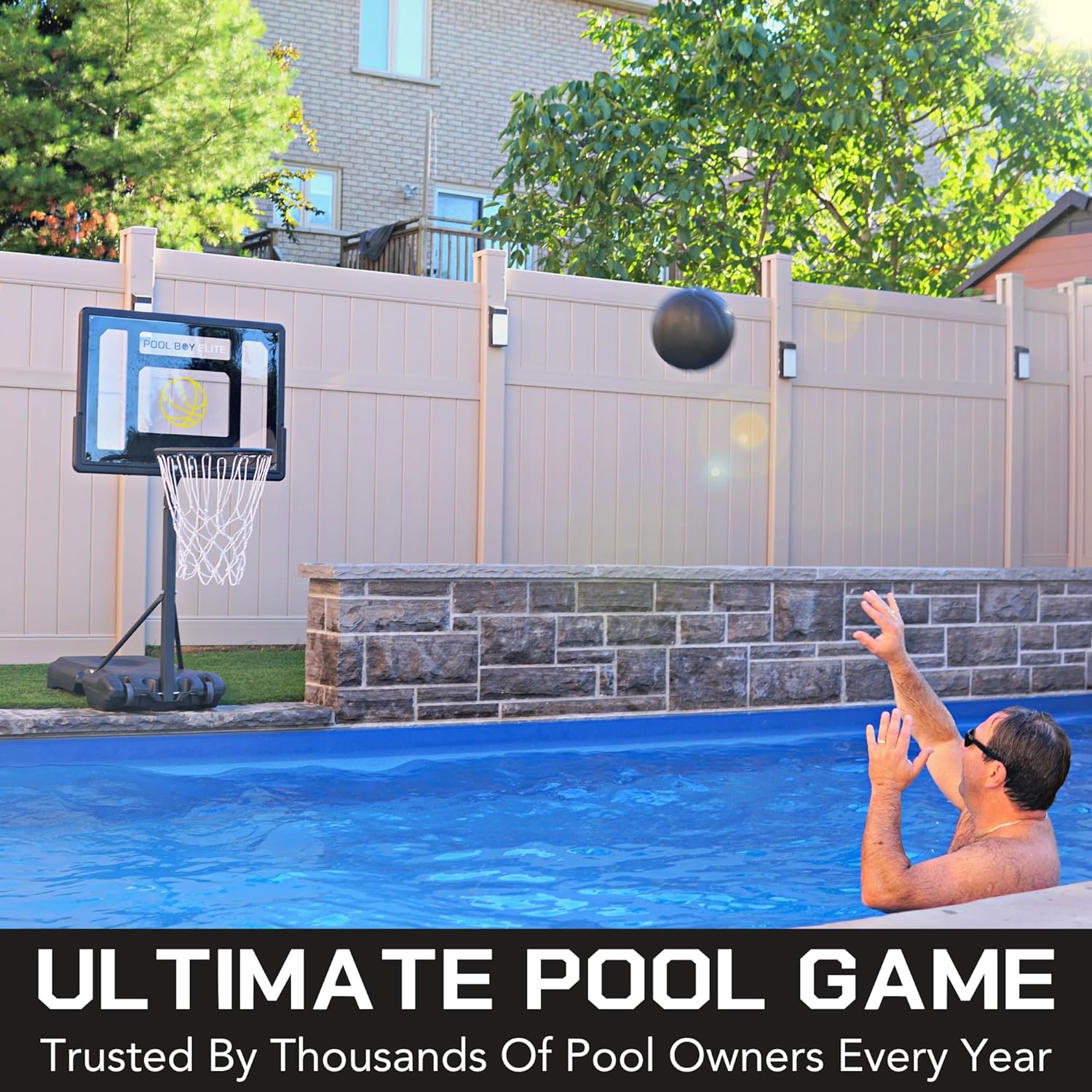 All-In-One Pool Basketball Hoop