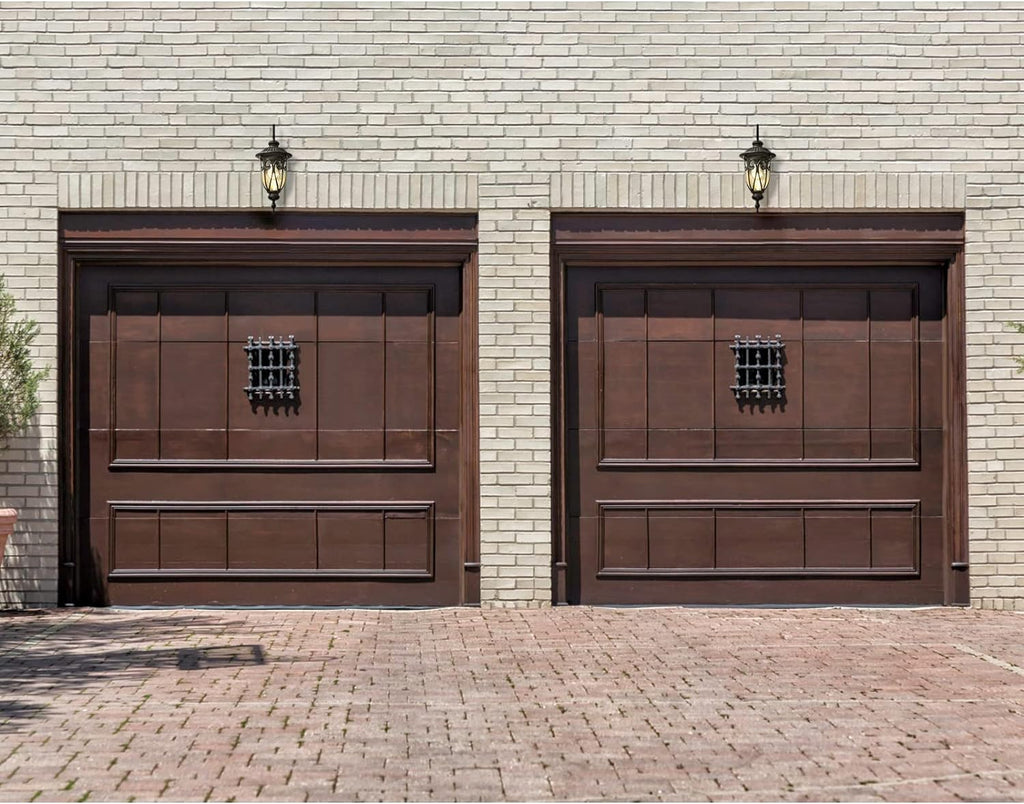 23" Large Outdoor Wall Light for Porch, 2 Pack Aluminium Exterior Wall Mount Lantern for House, Vintage Bronze Outside Wall Sconce with Clear Seeded Glass Shade for Garage