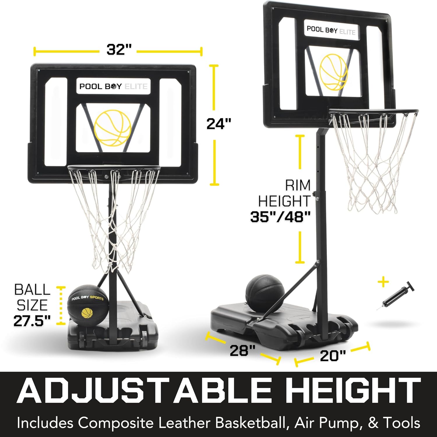All-In-One Pool Basketball Hoop