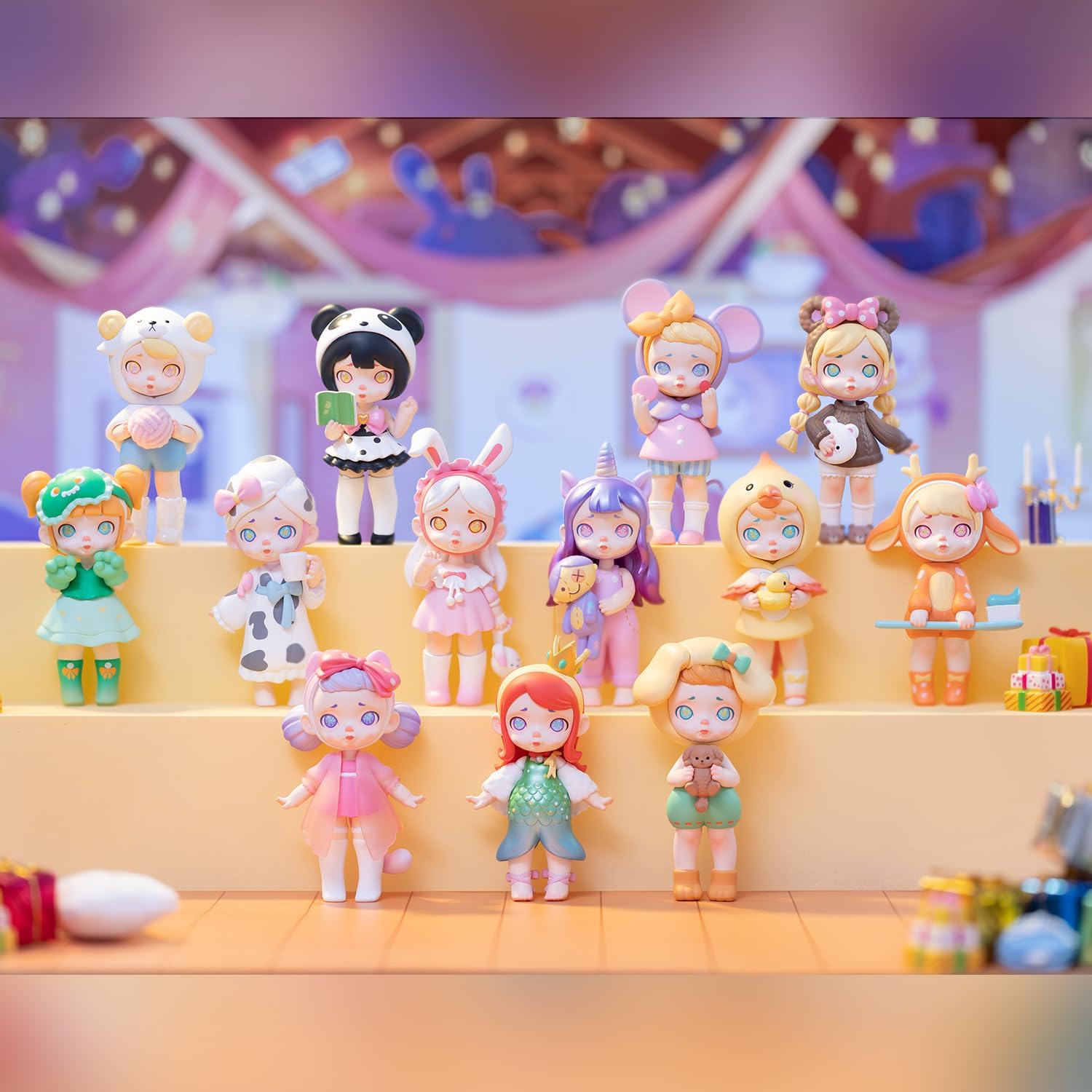 12-Pack Blind Box, Fashion Trendsetters Series Cute Blind Box Action Figures Popular Collectible Toys Birthday Halloween Christmas Gifts
